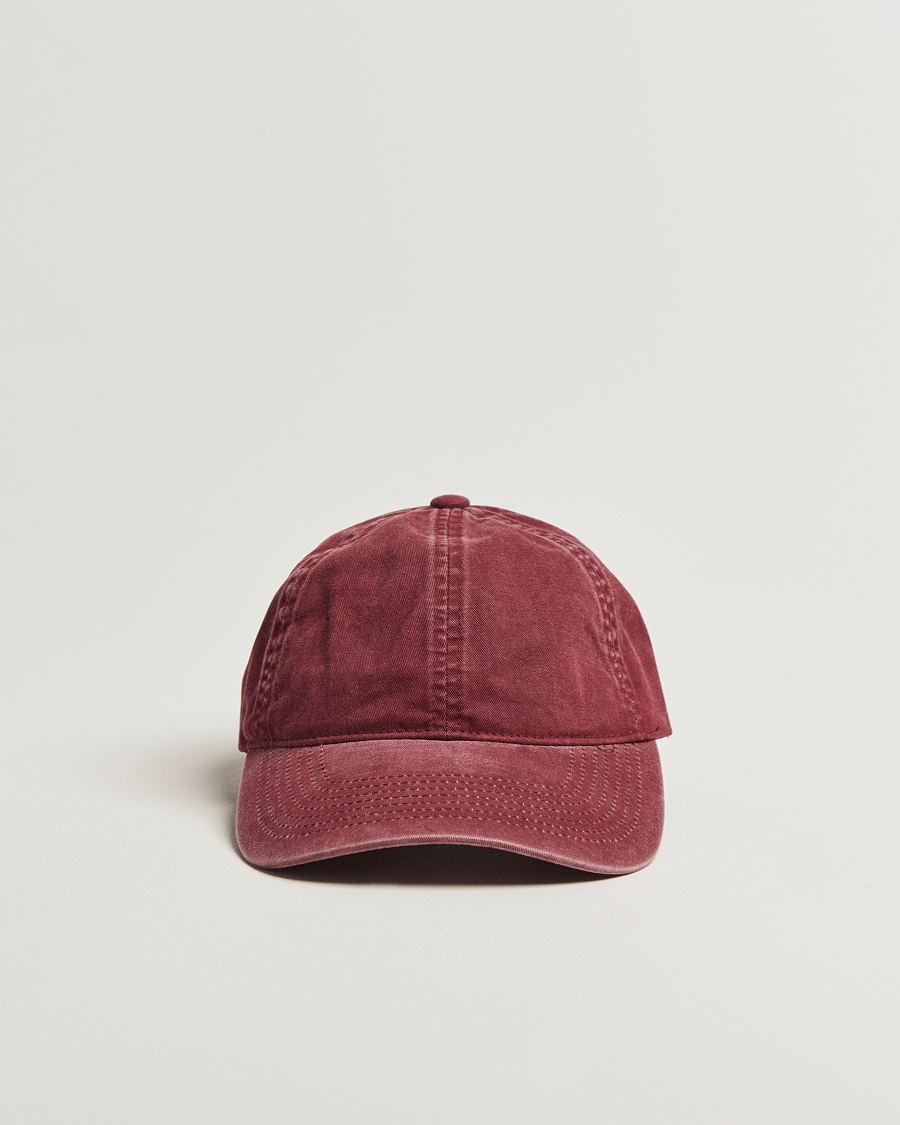 Herren | Hüte & Mützen | Varsity Headwear | Washed Cotton Baseball Cap Burgundy