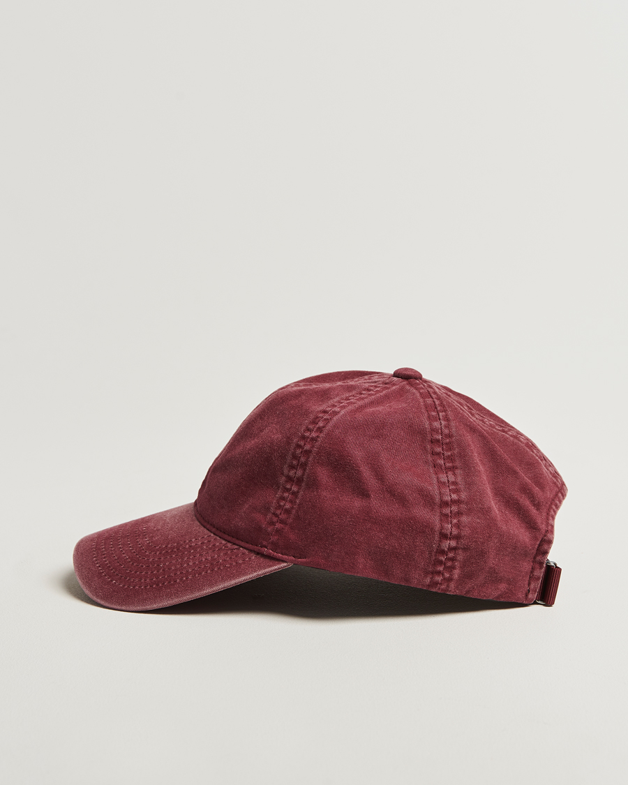 Herren | Hüte & Mützen | Varsity Headwear | Washed Cotton Baseball Cap Burgundy