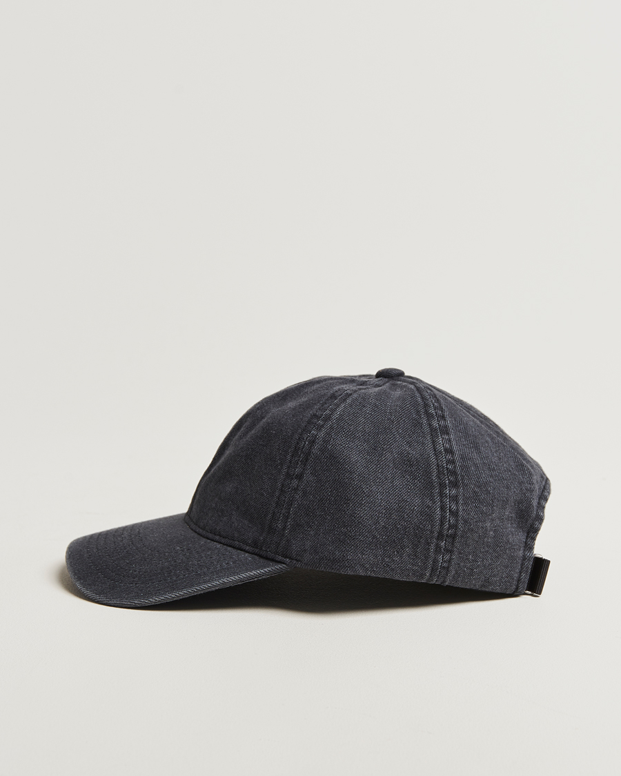 Herren | Hüte & Mützen | Varsity Headwear | Washed Denim Baseball Cap Black