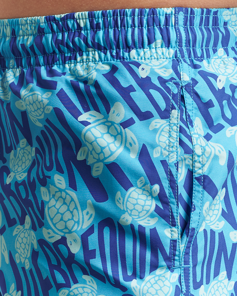Herren | Badehosen | Vilebrequin | Moorea Swimshorts Topaze Bleue