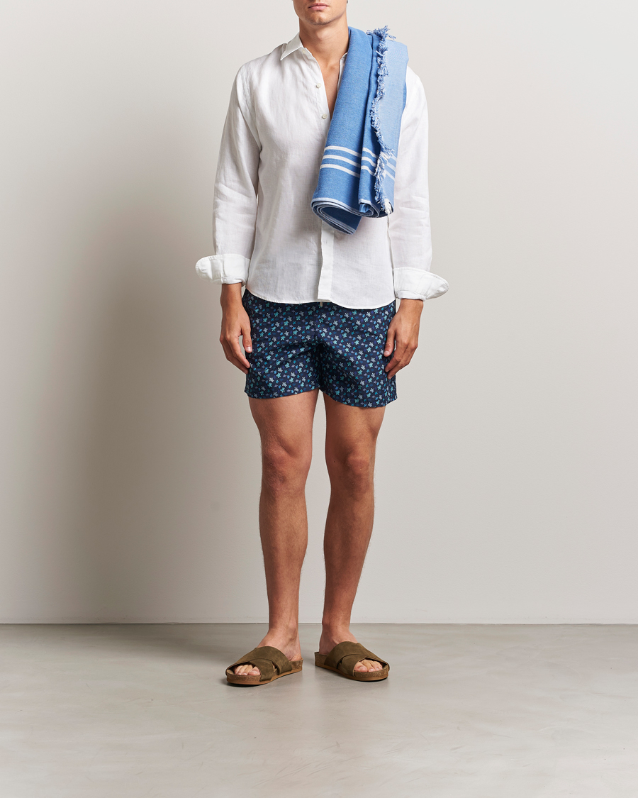 Herren | Vilebrequin Moorea Swimshorts Paon | Vilebrequin | Moorea Swimshorts Paon