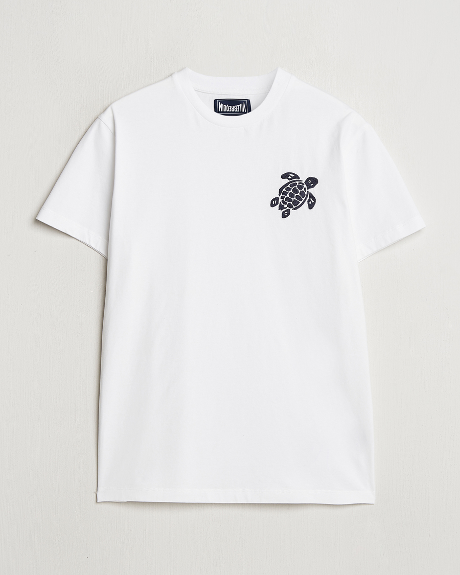 Herren | T-Shirts | Vilebrequin | Portisol Embroidered T-Shirt Blanc