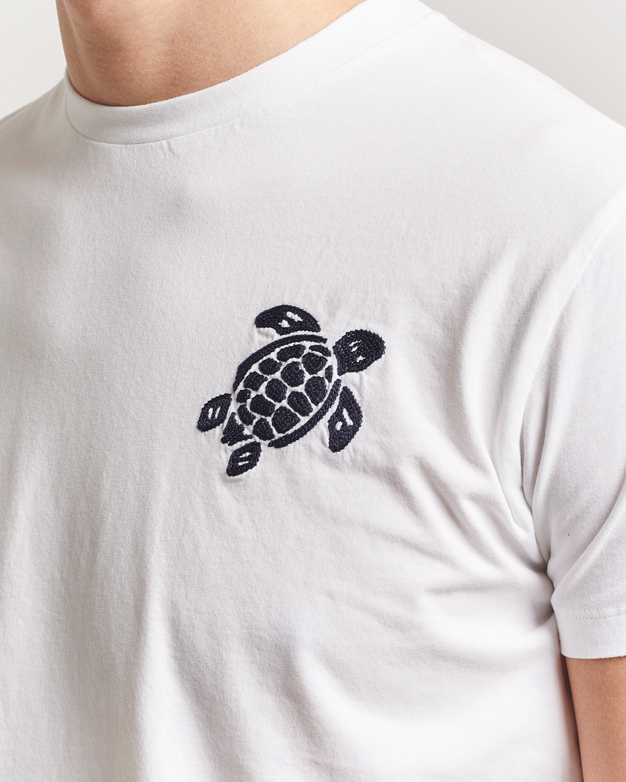 Herren | T-Shirts | Vilebrequin | Portisol Embroidered T-Shirt Blanc