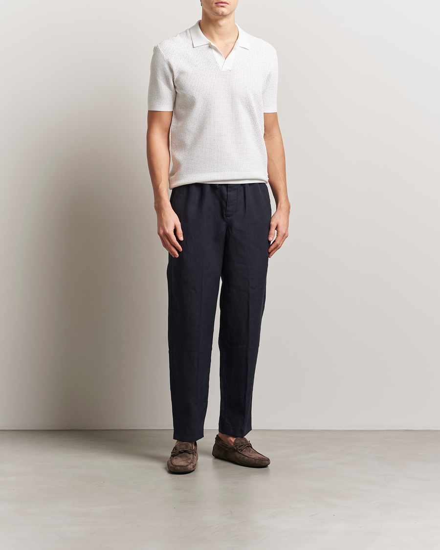 Herren | Hosen | Orlebar Brown | Alex Linen Trousers Night Iris