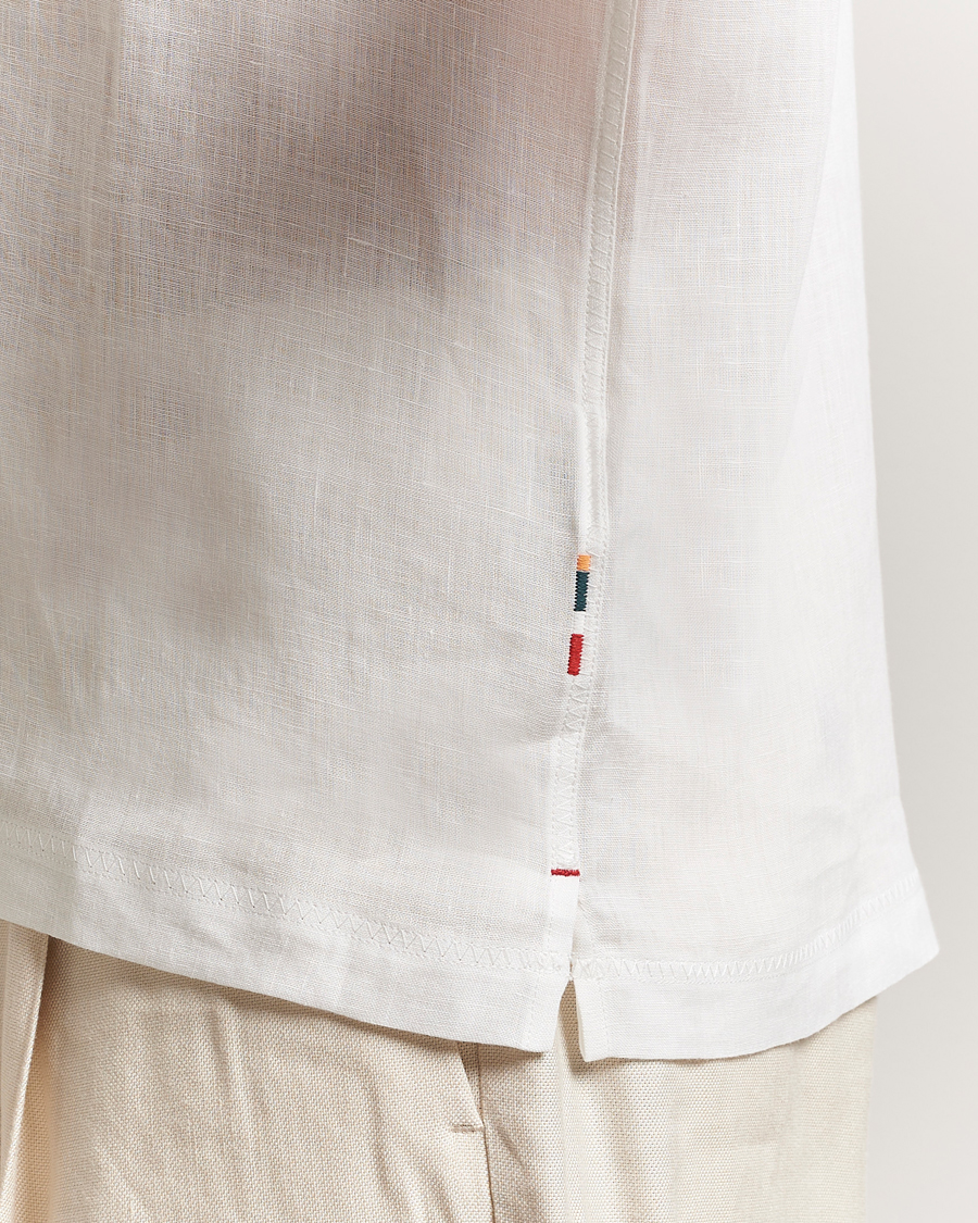 Herren | Hemden | Orlebar Brown | Maitan II Short Sleeve Linen Shirt White