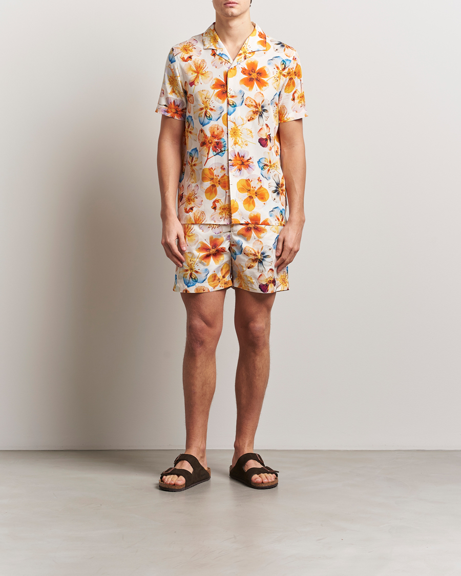Herren | Hemden | Orlebar Brown | Hibbert Oshibana Printed Shirt White Sand