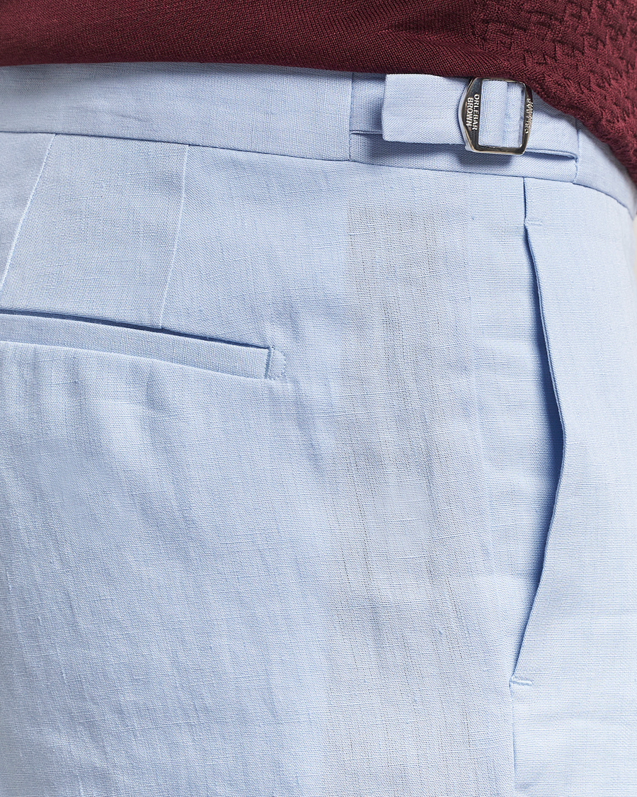 Herren | Hosen | Orlebar Brown | Griffon Linen Trousers Springwater Blue