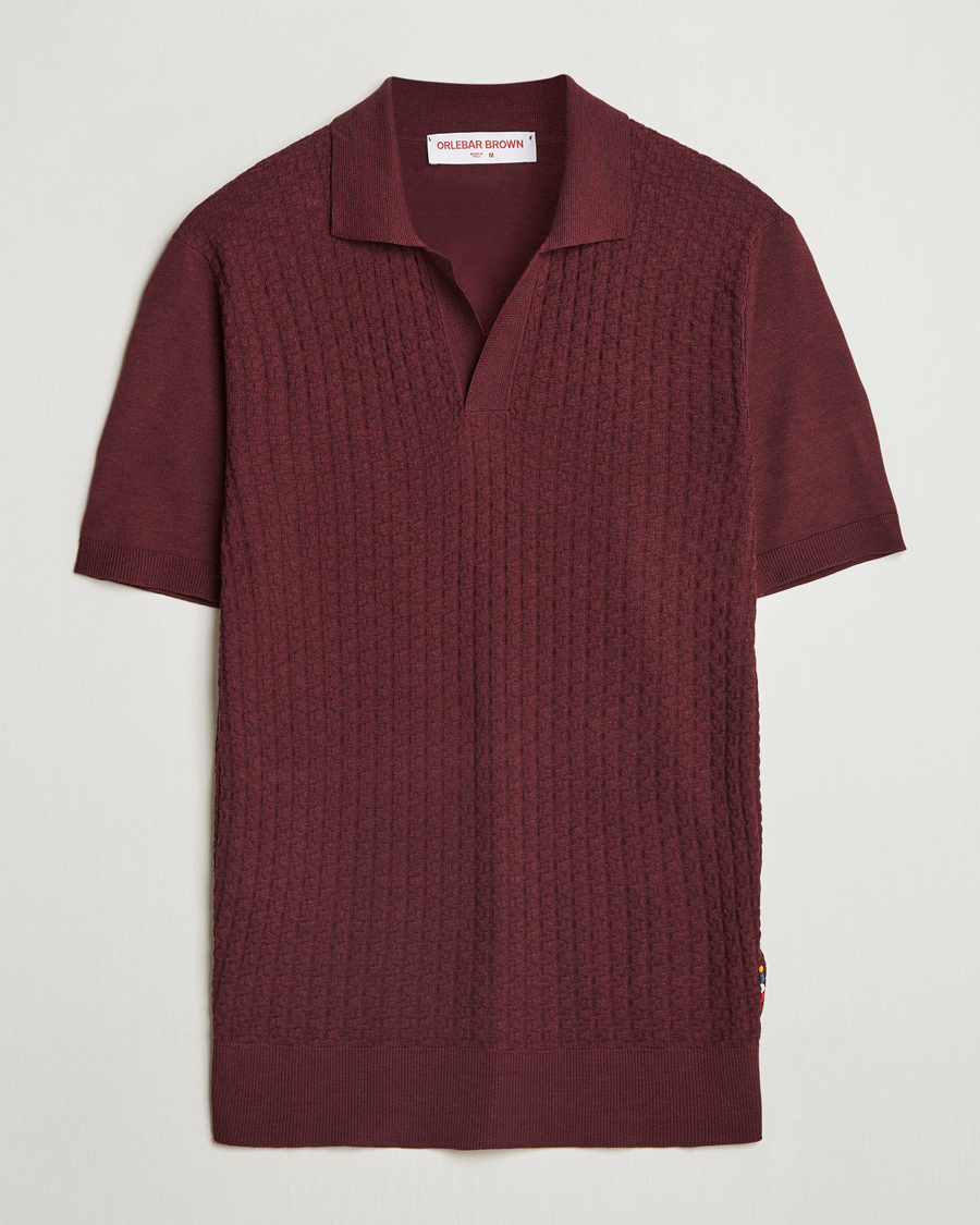 Herren | Poloshirts | Orlebar Brown | Horton Maybrook Cotton/Silk Polo Damson