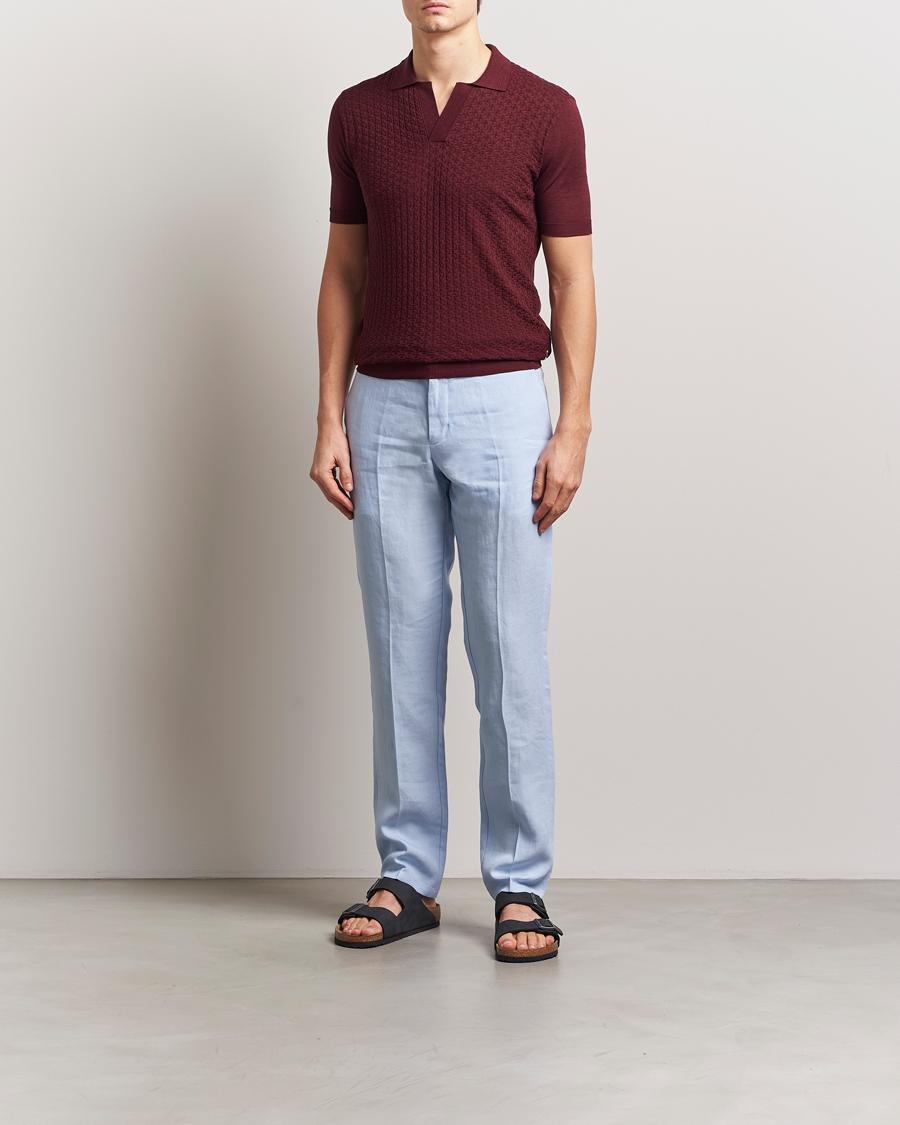 Herren | Poloshirts | Orlebar Brown | Horton Maybrook Cotton/Silk Polo Damson