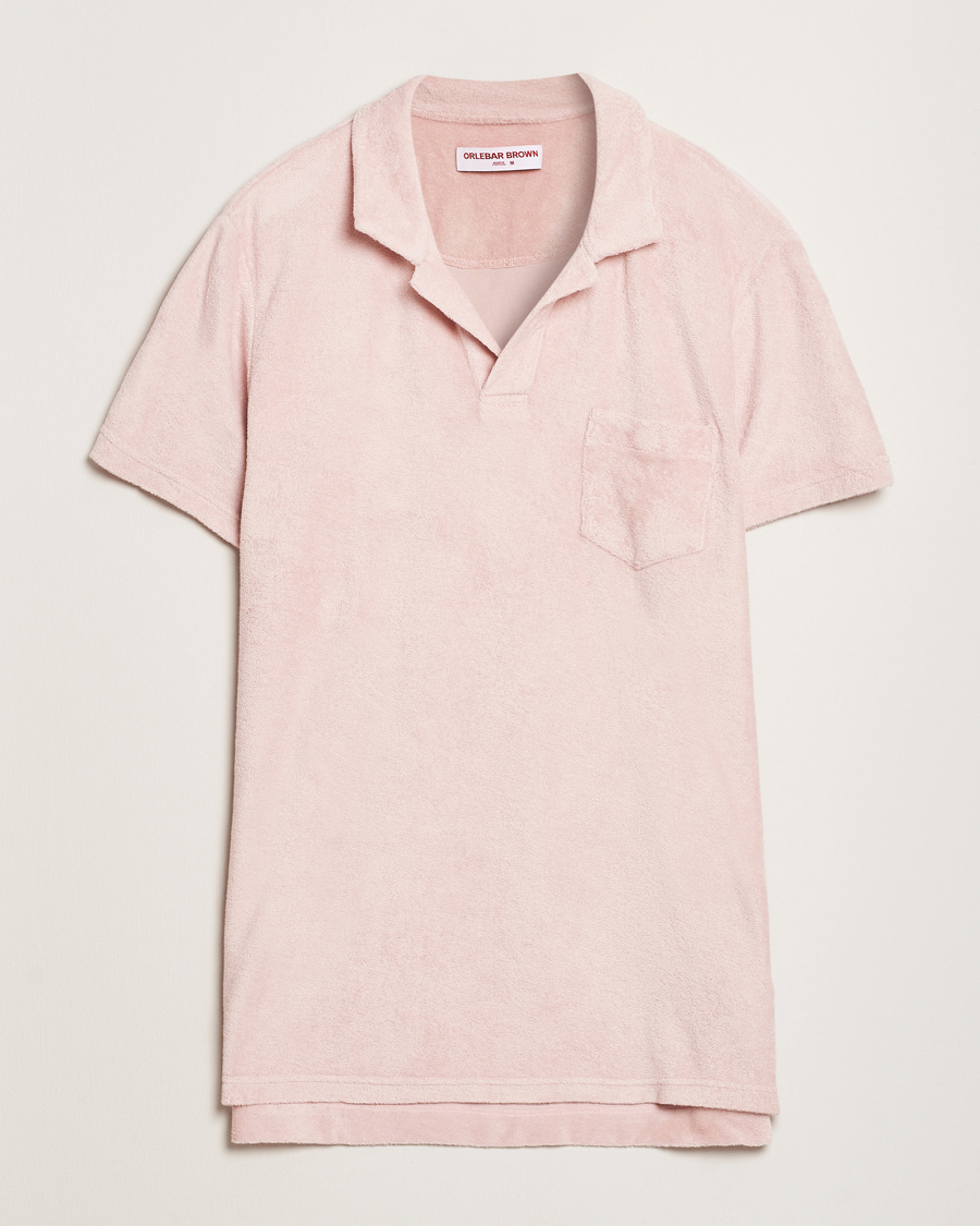 Herren | Poloshirts | Orlebar Brown | Terry Polo Pink Sand