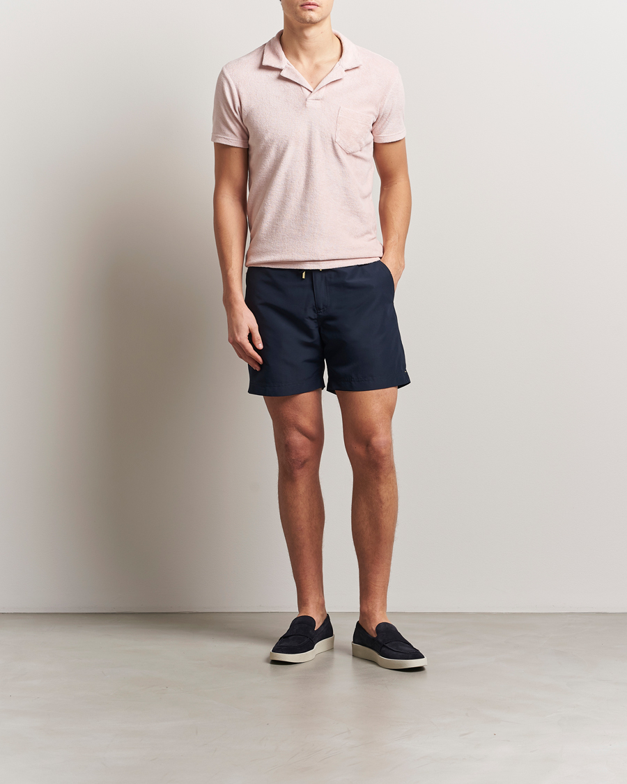 Herren | Poloshirts | Orlebar Brown | Terry Polo Pink Sand