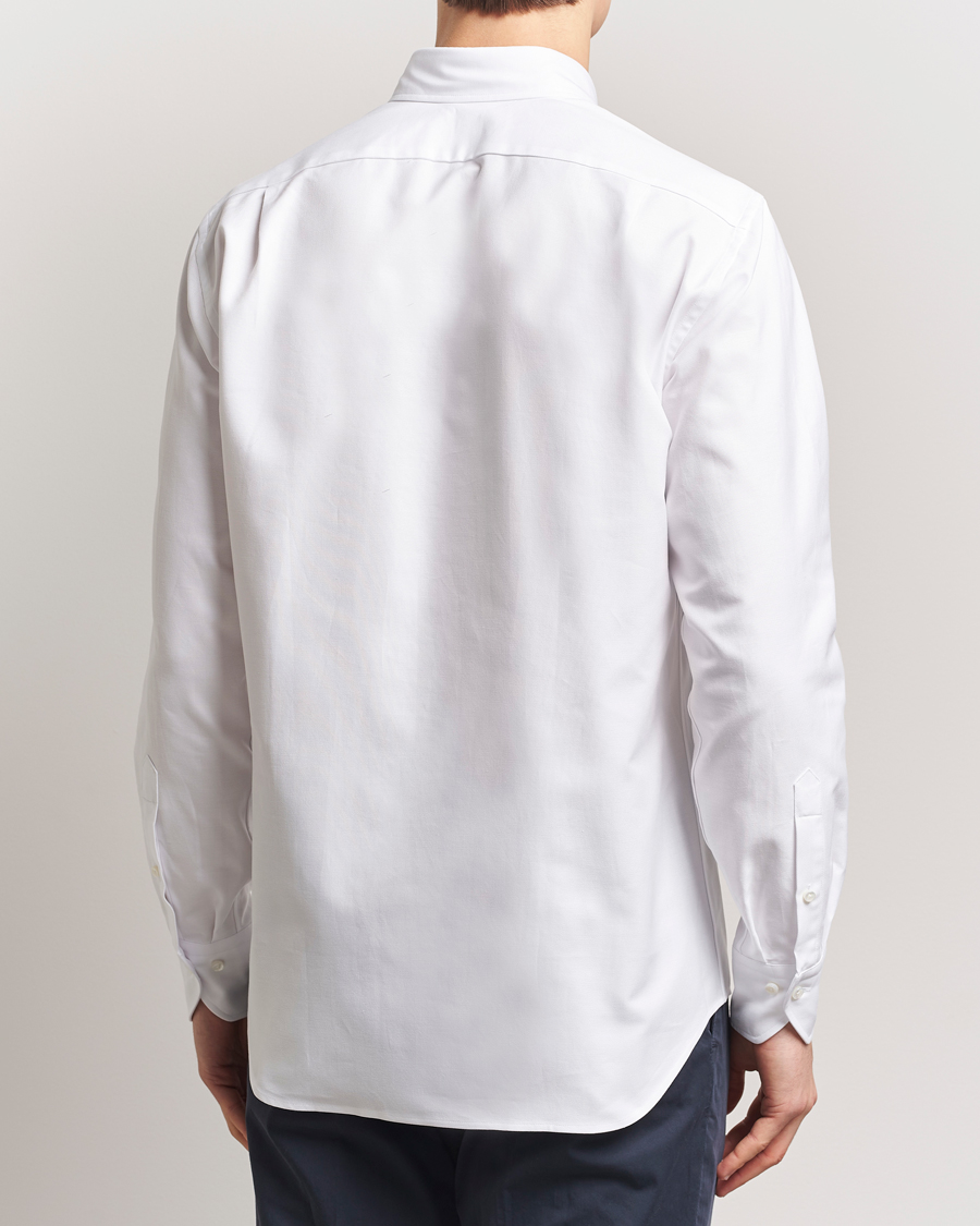 Herren | Hemden | Stenströms | Fitted Body Heavy Oxford Shirt White