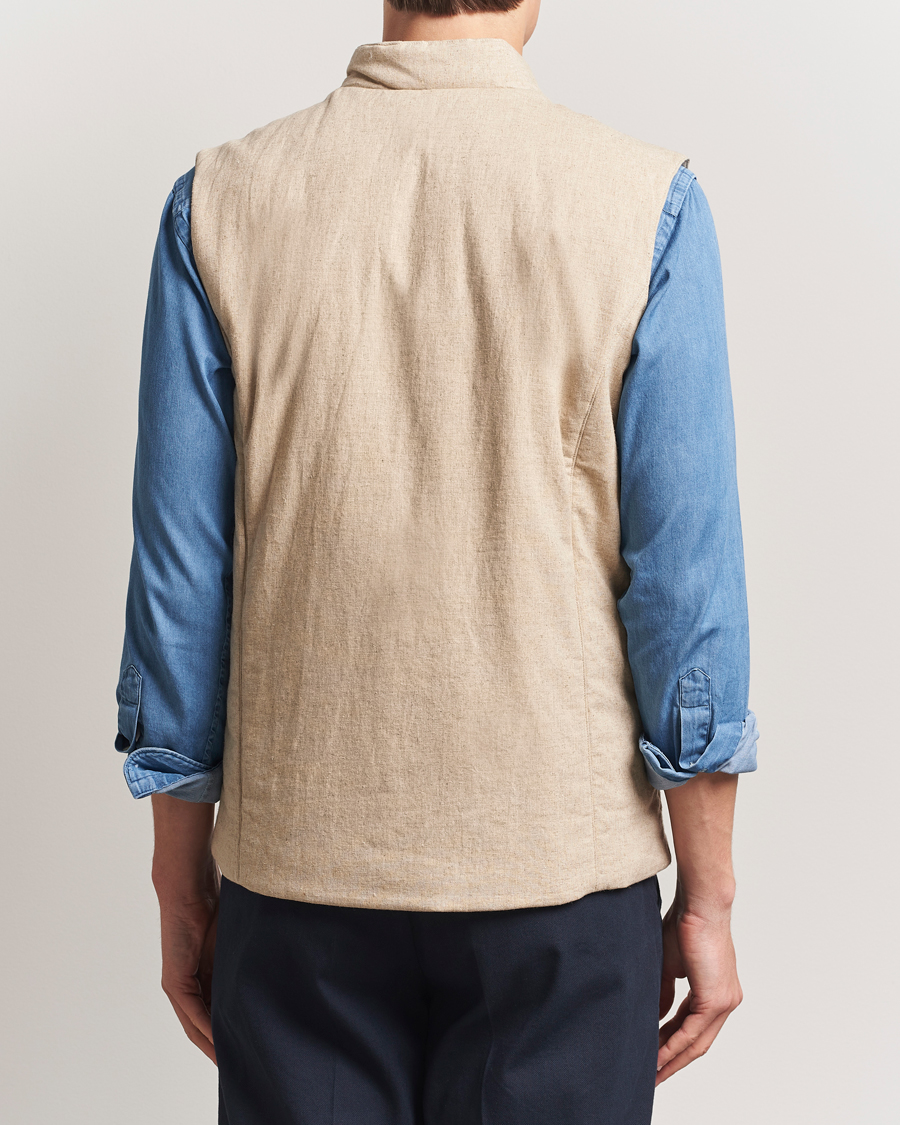 Herren | Jacken | Stenströms | Linen/Alcantar Vest Beige