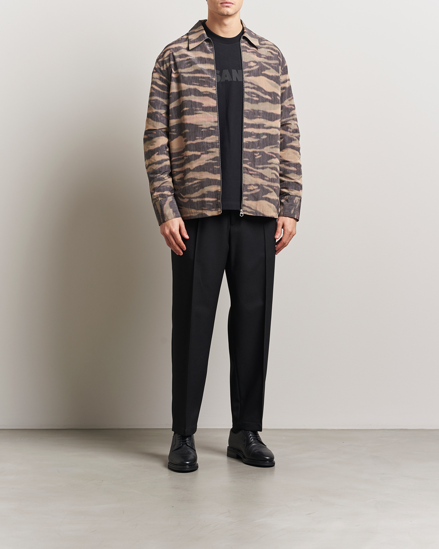 Herren | Hosen | Jil Sander | Regular Fit Gabardine Trousers Black