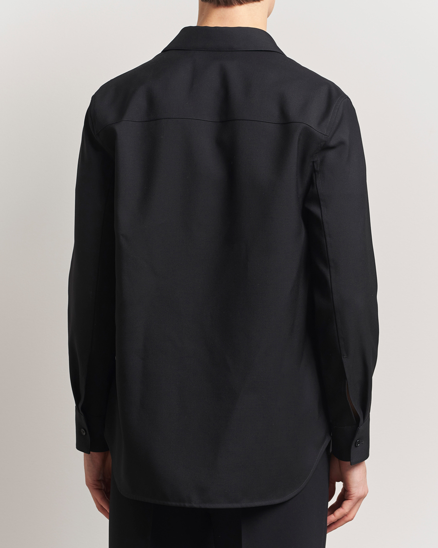 Herren | Hemden | Jil Sander | Double Pocket Gabardine Overshirt Black