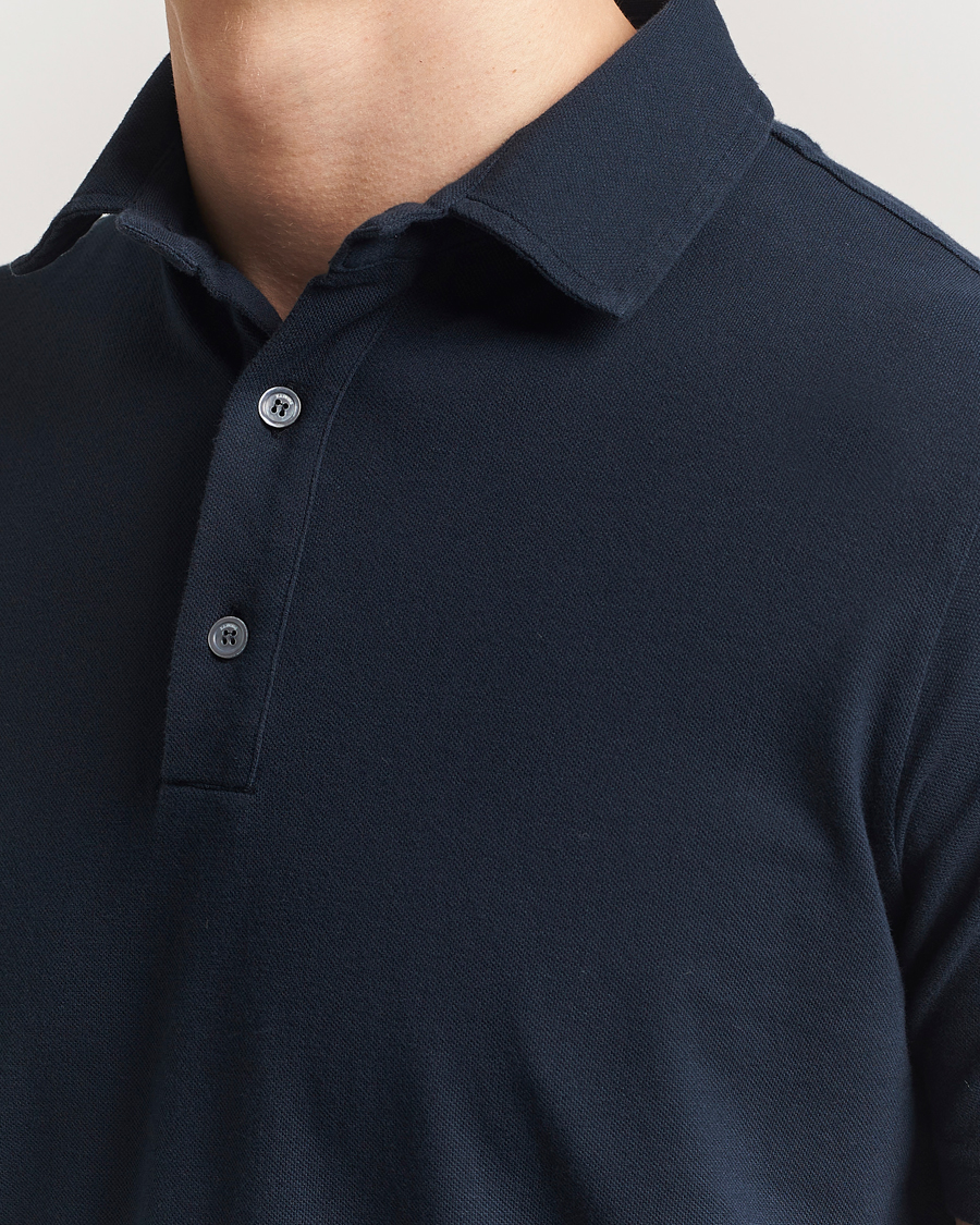 Herren | Poloshirts | Zanone | Soft Cotton Piquet Polo Navy