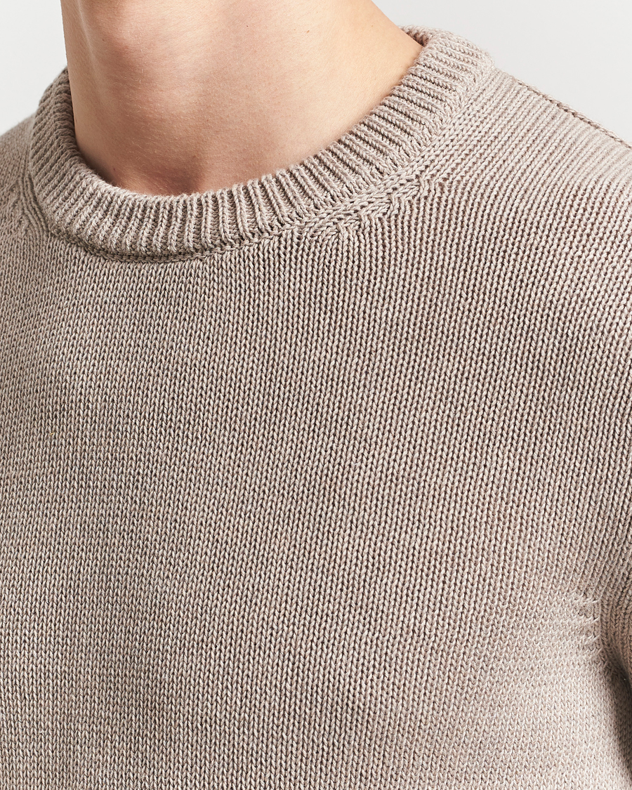 Herren | Pullover | Zanone | Soft Cotton Crewneck Sweater Beige