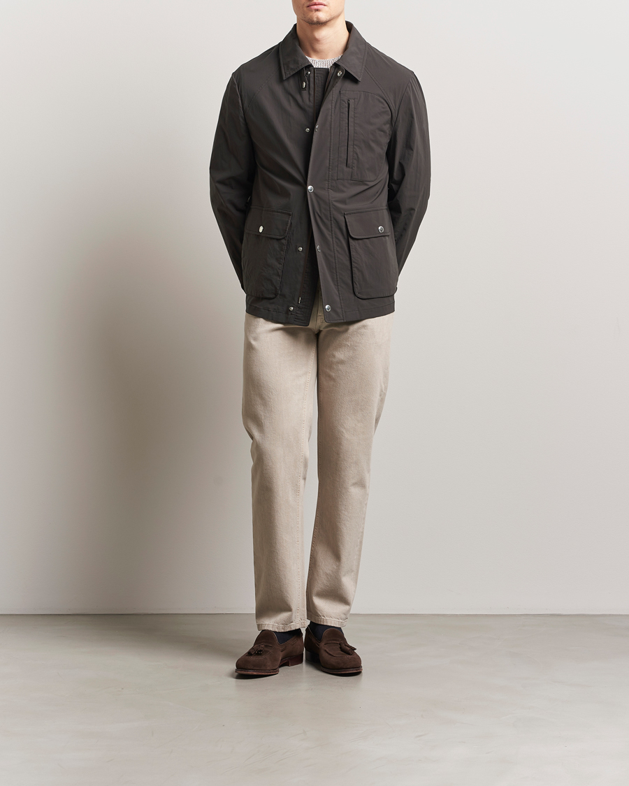 Herren | Jacken | Brunello Cucinelli | Peach Cotton Field Jacket Dark Brown