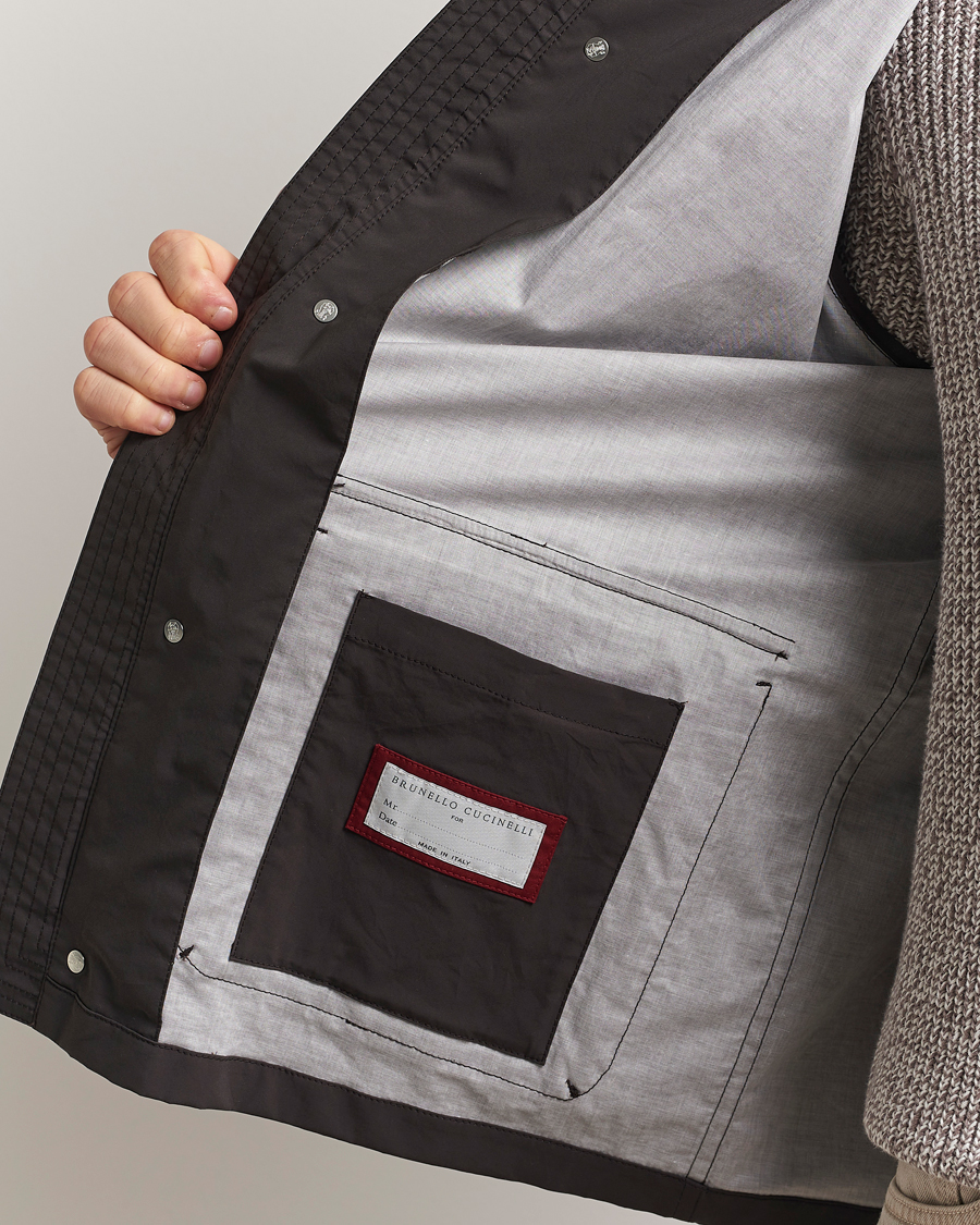 Herren | Jacken | Brunello Cucinelli | Peach Cotton Field Jacket Dark Brown