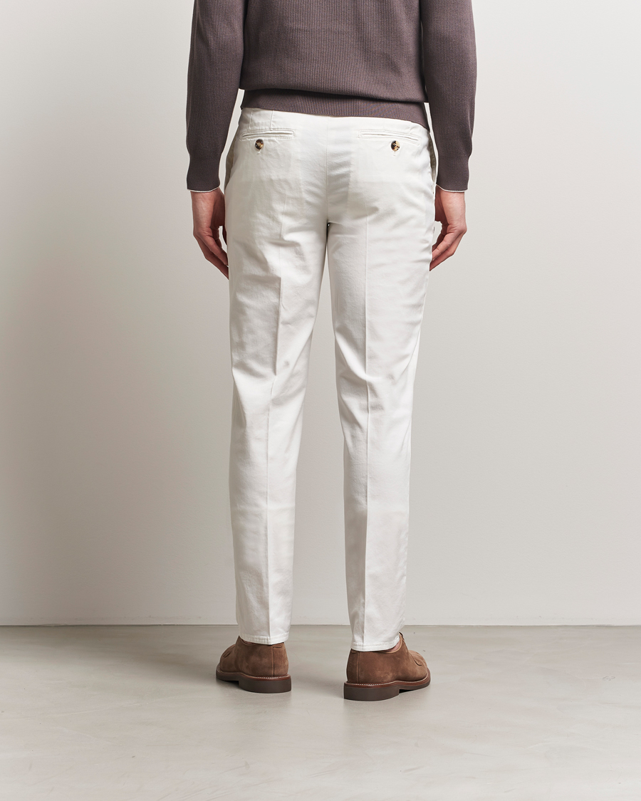 Herren | Hosen | Brunello Cucinelli | Slim Fit Chinos Off White