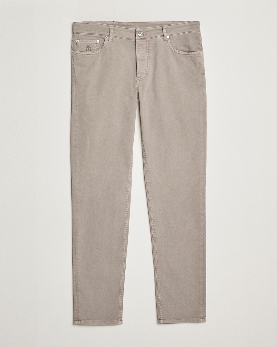 Herren | Hosen | Brunello Cucinelli | Slim Fit Bull Denim Pants Grey