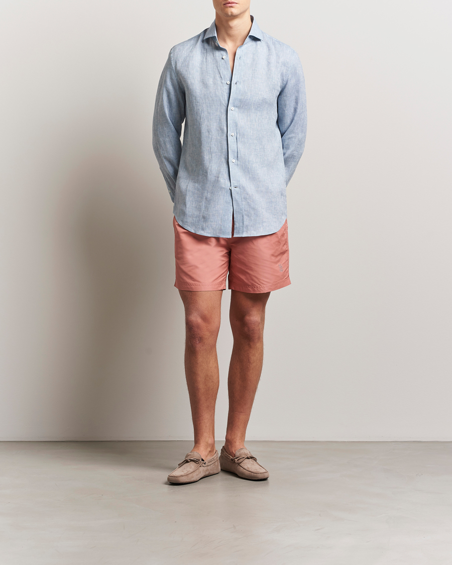 Herren | Badehosen | Brunello Cucinelli | Nylon Swim Trunks Dusty Red