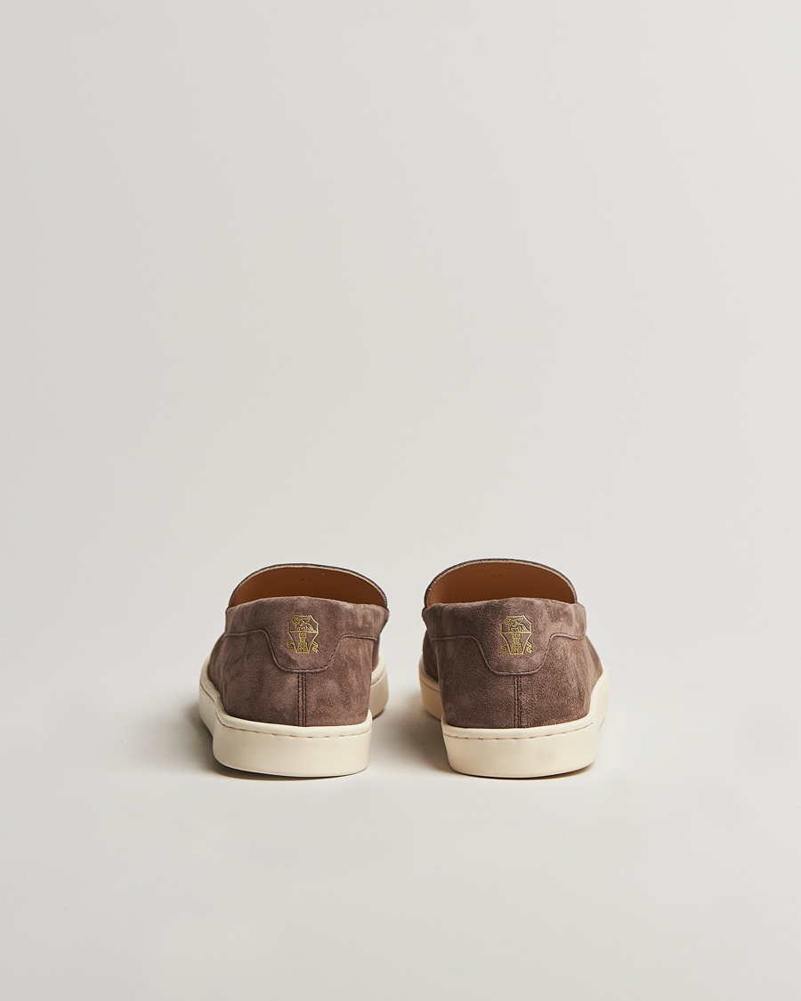 Herren | Brunello Cucinelli Moccasin Loafer Brown Suede | Brunello Cucinelli | Moccasin Loafer Brown Suede