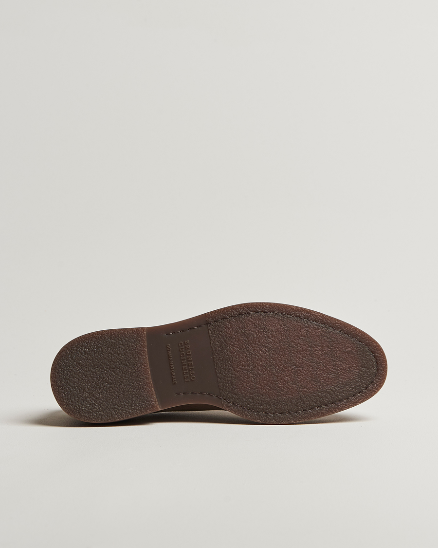 Herren | Brunello Cucinelli Plain Toe Derby Brown Suede | Brunello Cucinelli | Plain Toe Derby Brown Suede