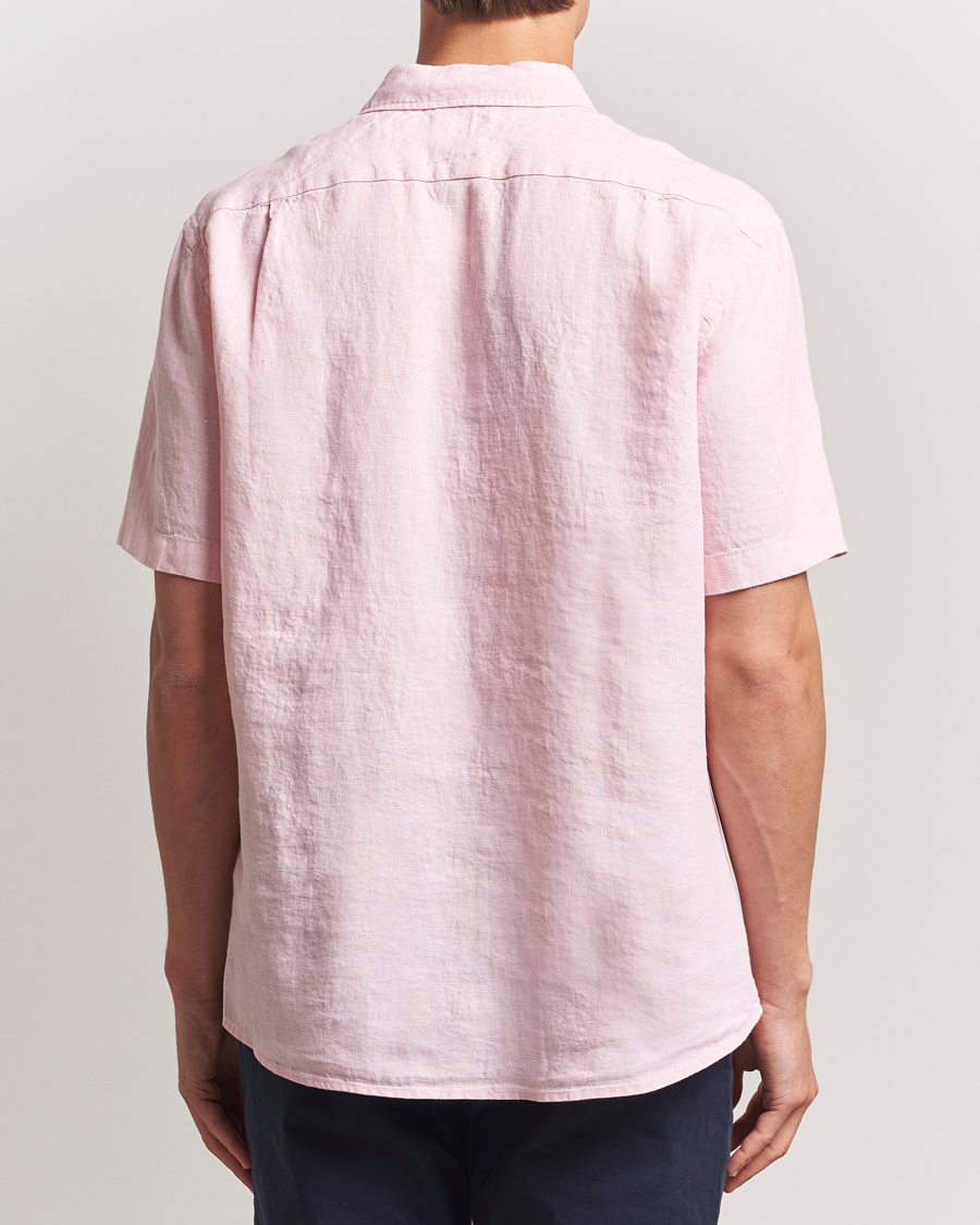 Herren | Hemden | Charles Tyrwhitt | Pure Linen Short Sleeve Slim Fit Shirt Pink