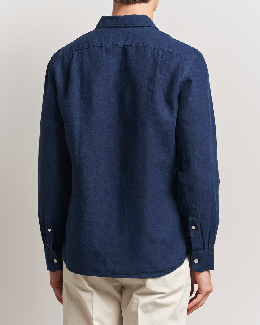 Herren | Hemden | Charles Tyrwhitt | Pure Linen Slim Fit Shirt Navy