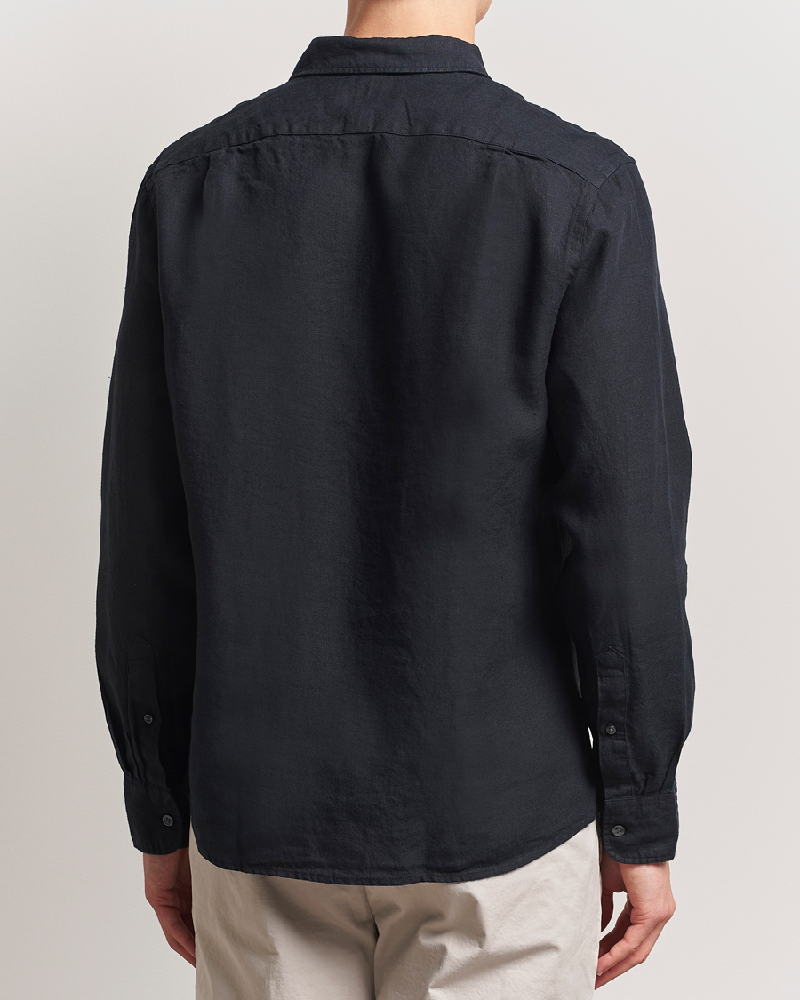 Herren | Hemden | Charles Tyrwhitt | Pure Linen Slim Fit Shirt Black