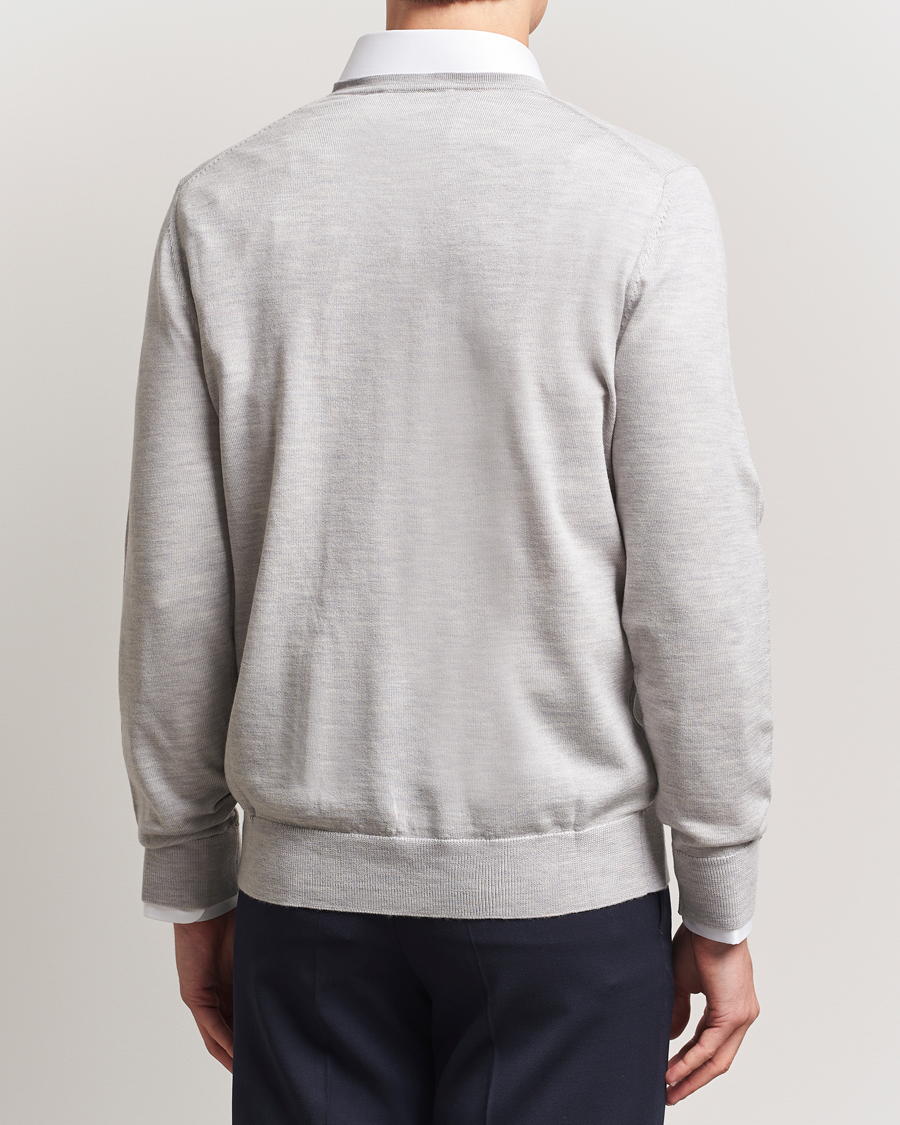 Herren | Pullover | Charles Tyrwhitt | Pure Merino V-Neck Jumper Silver Grey