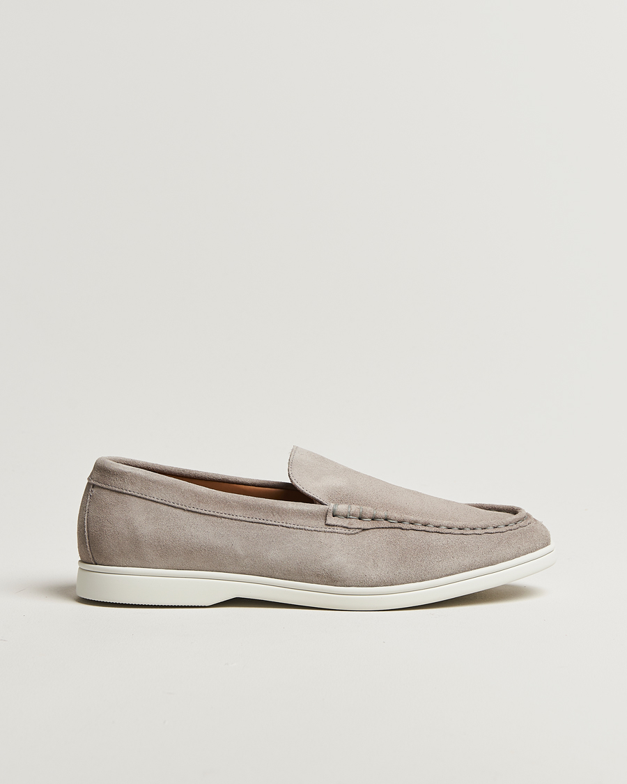 Herren | Charles Tyrwhitt Suede Slip On Loafers Light Grey | Charles Tyrwhitt | Suede Slip On Loafers Light Grey
