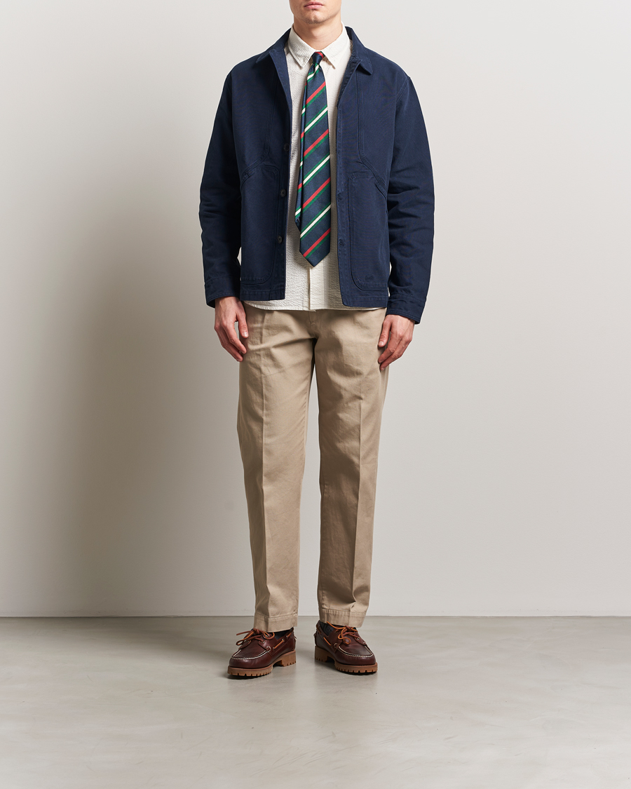 Herren | Hemden | Forét | Berry Canvas Overshirt Navy