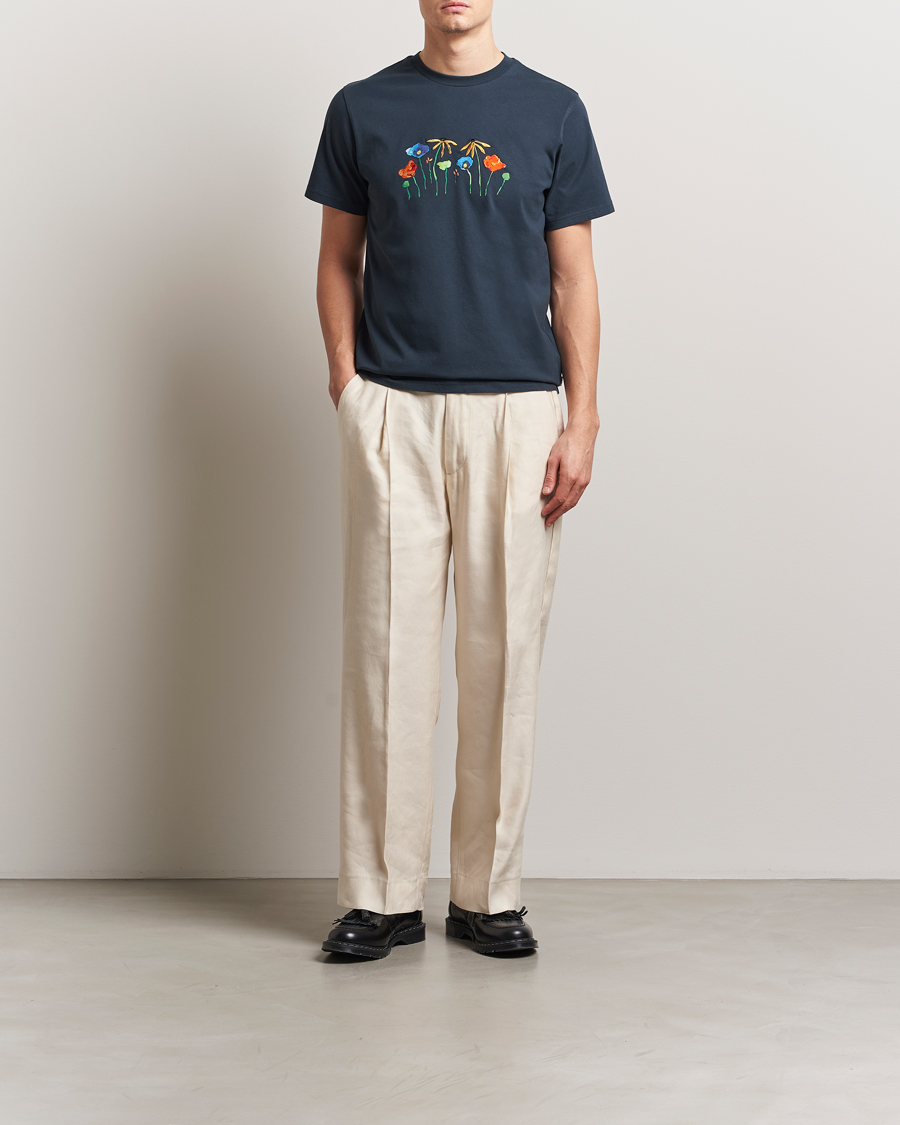 Herren | T-Shirts | Forét | Botanic T-Shirt Navy