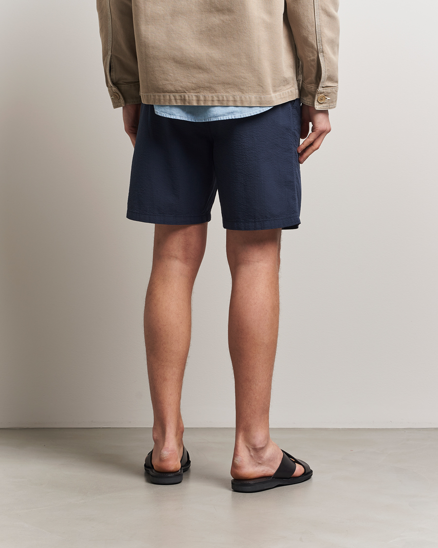 Herren | Shorts | Forét | Hush Seersucker Shorts Navy