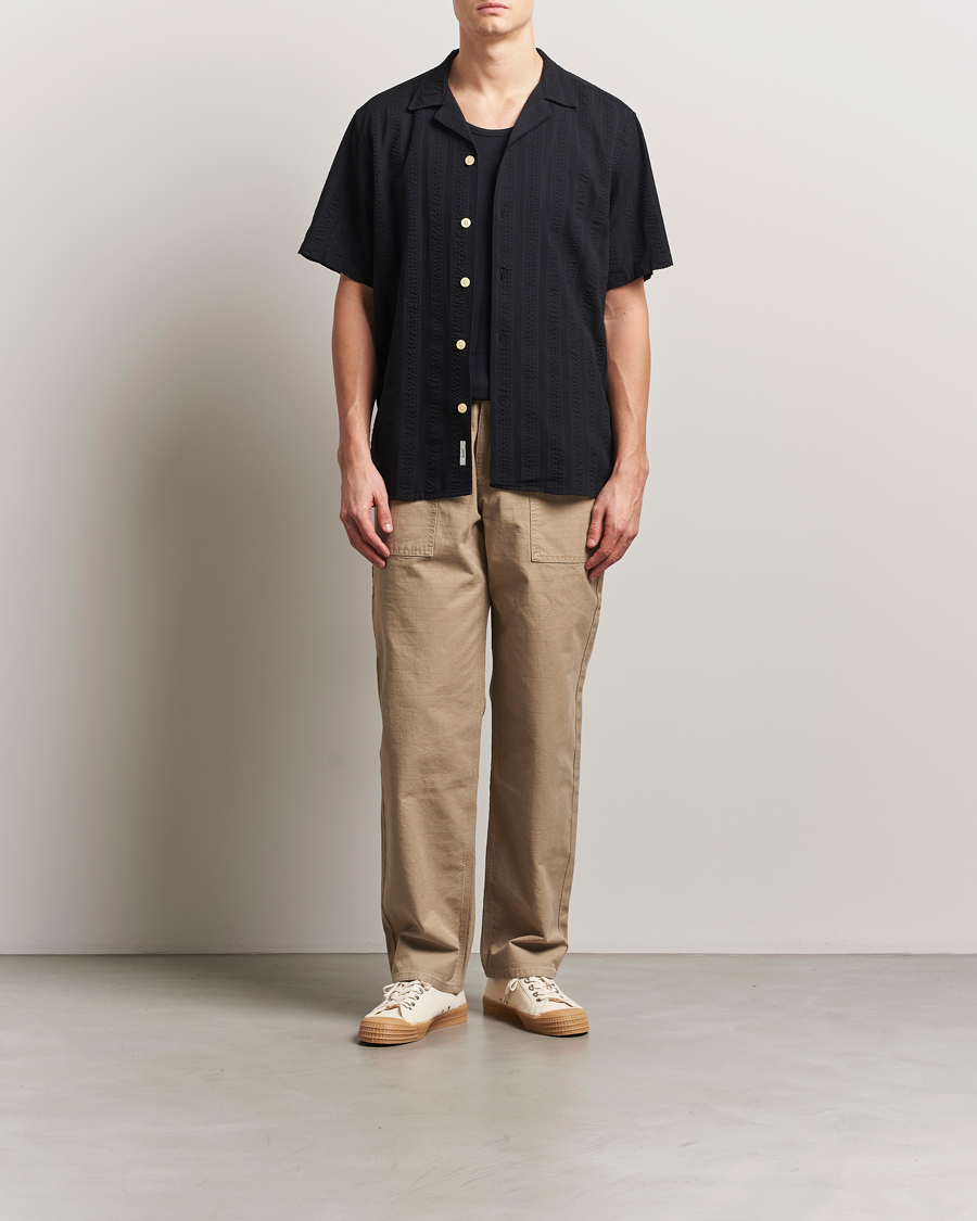 Herren | Hemden | Forét | Peer Short Sleeve Shirt Black