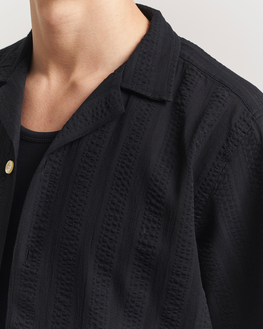 Herren | Hemden | Forét | Peer Short Sleeve Shirt Black