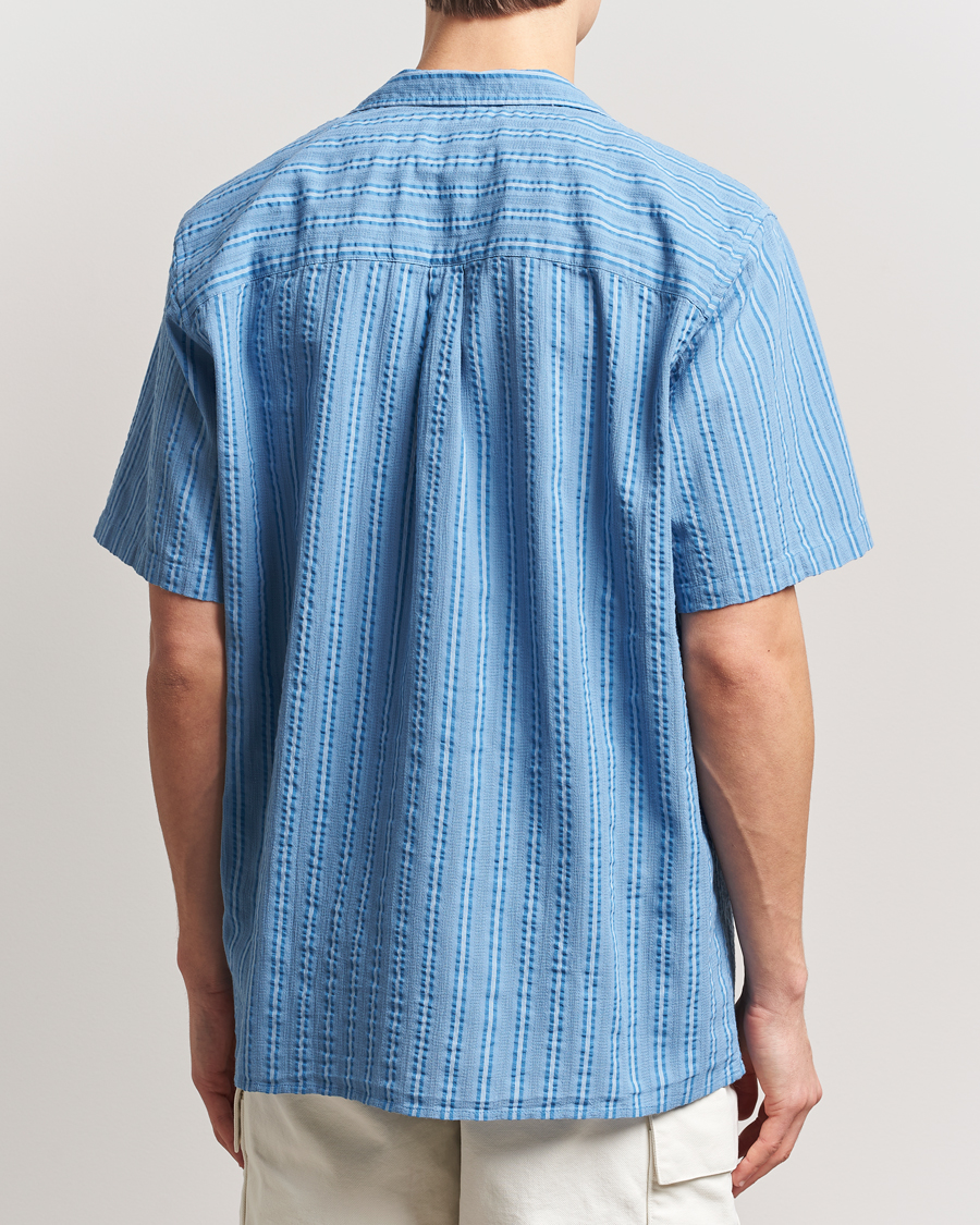 Herren | Hemden | Forét | Peer Short Sleeve Shirt Blue