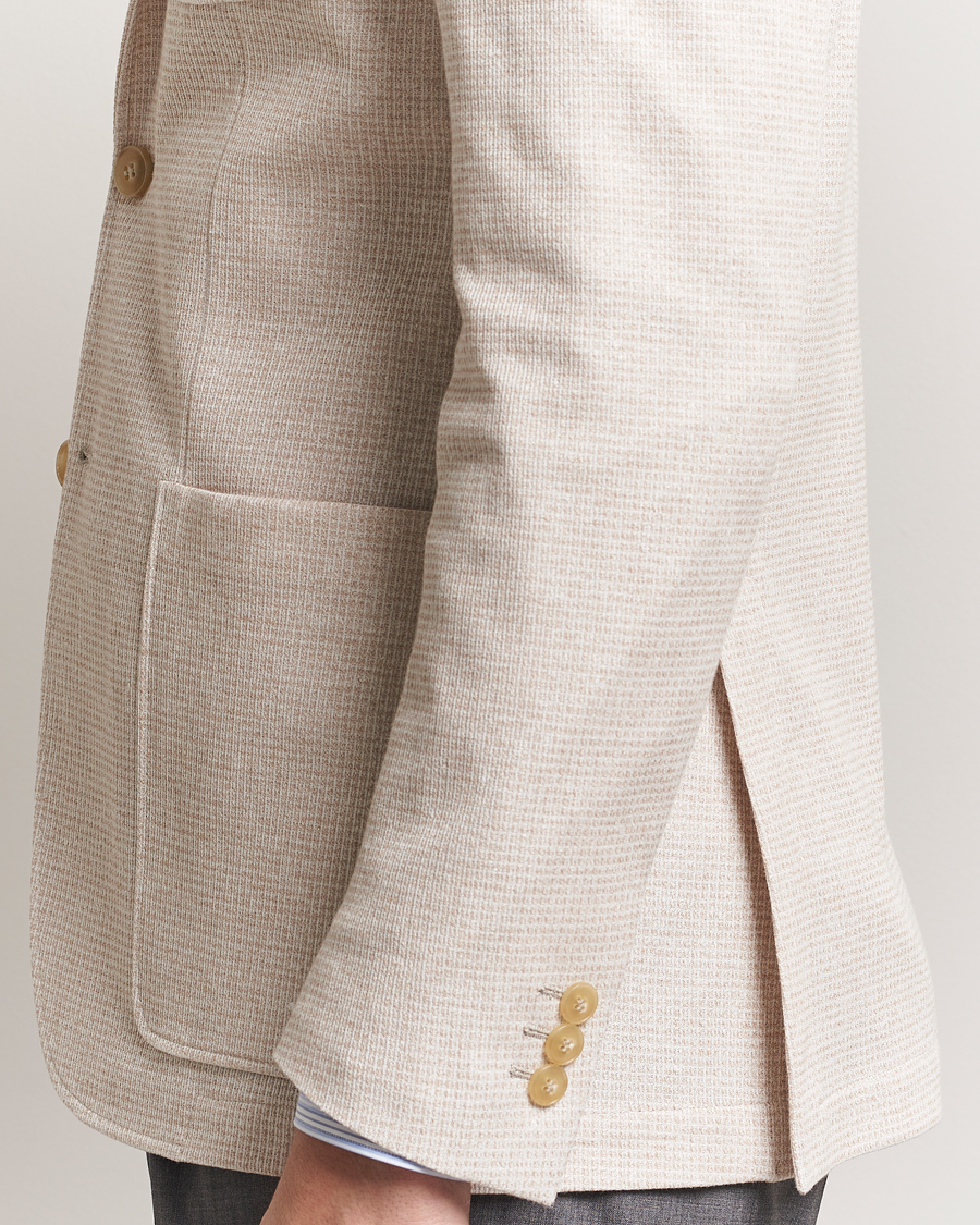 Herren | Sakkos | Canali | Structured Jersey Blazer Light Beige