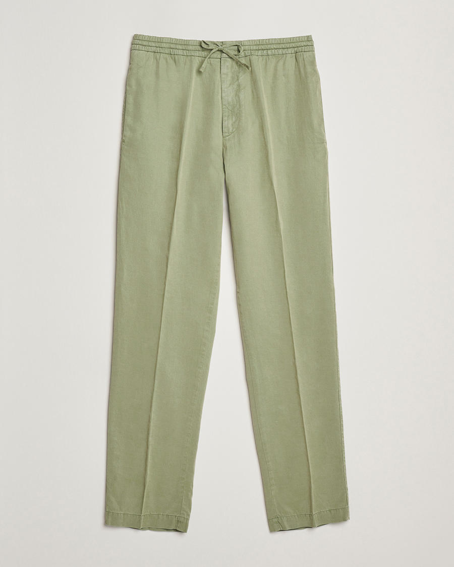 Herren | Hosen | Canali | Drawstring Slacks Military Green