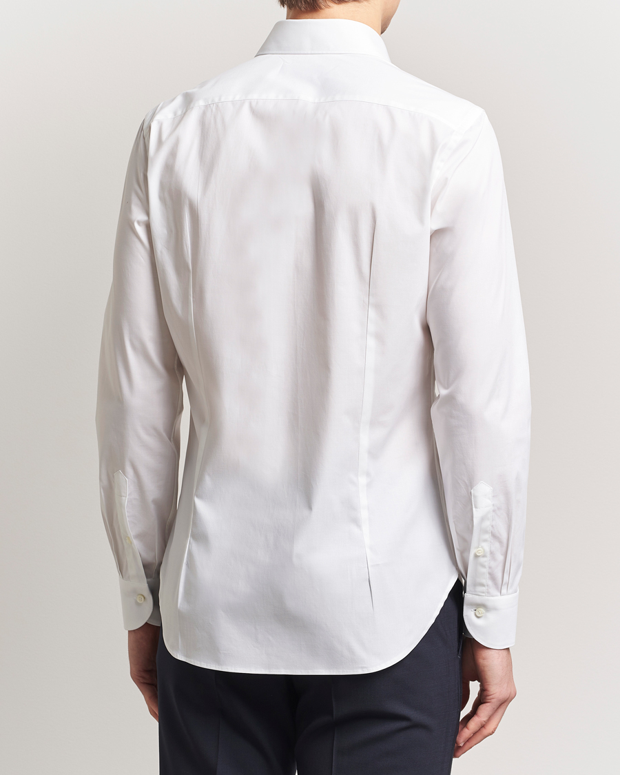 Herren | Hemden | Canali | Slim Fit Cotton/Stretch Shirt White