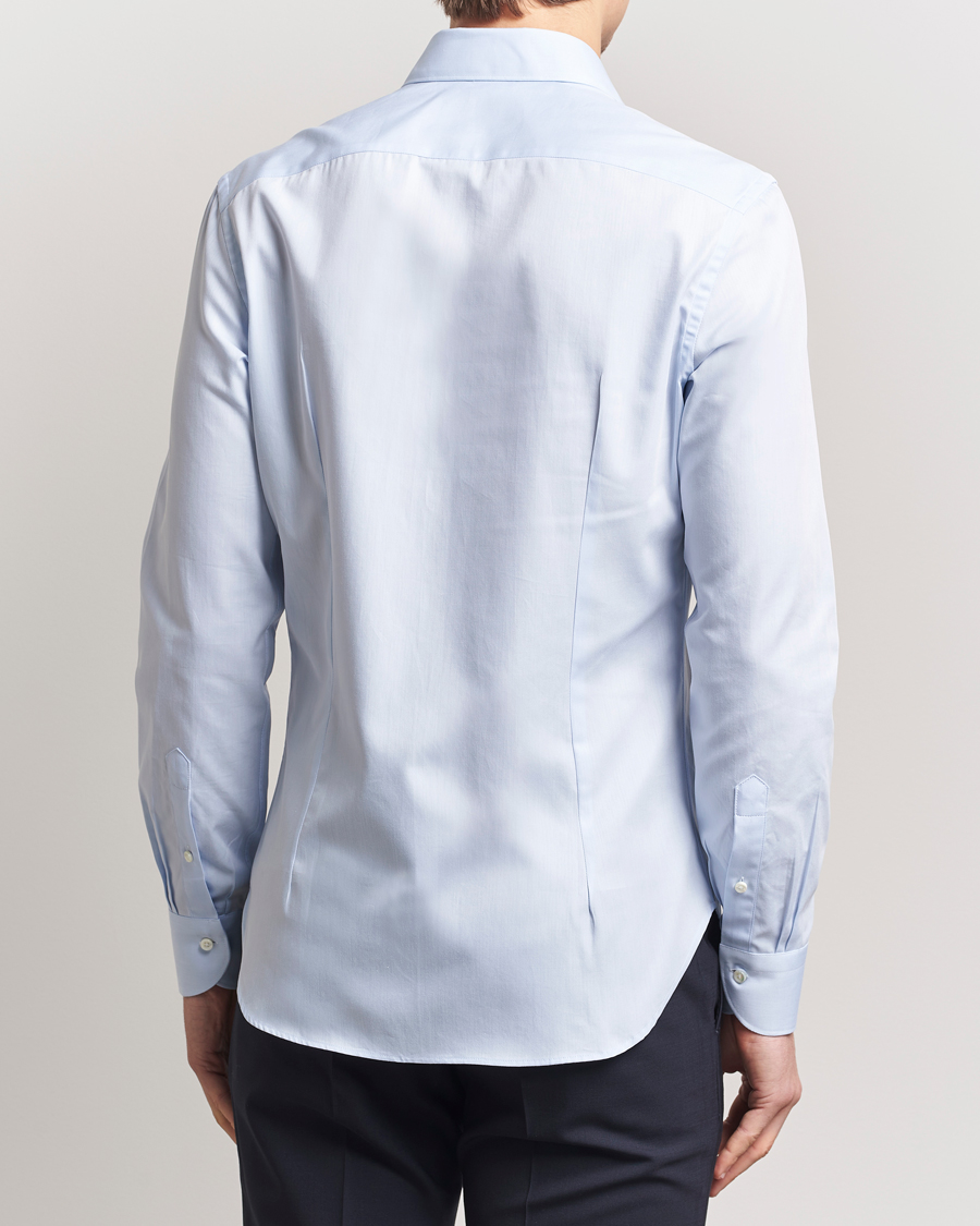 Herren | Hemden | Canali | Slim Fit Cotton Shirt Light Blue