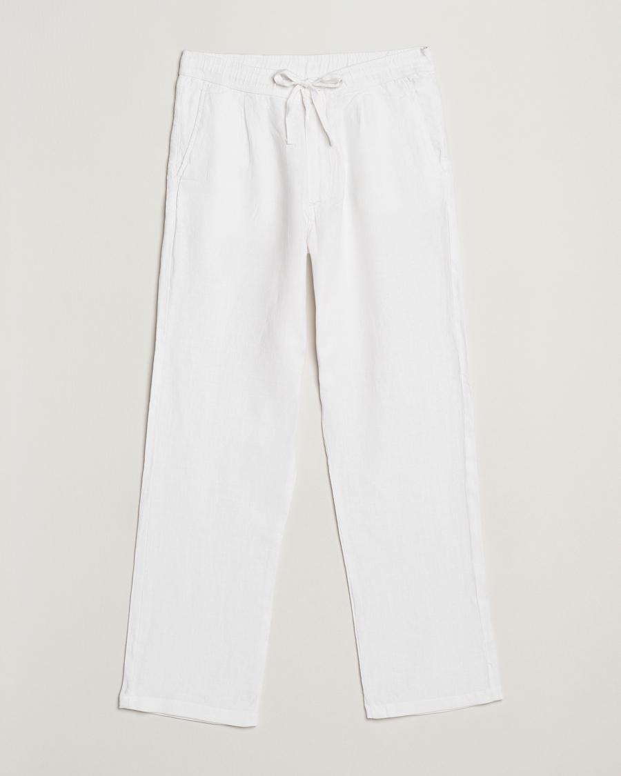 Herren | Hosen | KnowledgeCotton Apparel | Loose Linen Pants Bright White
