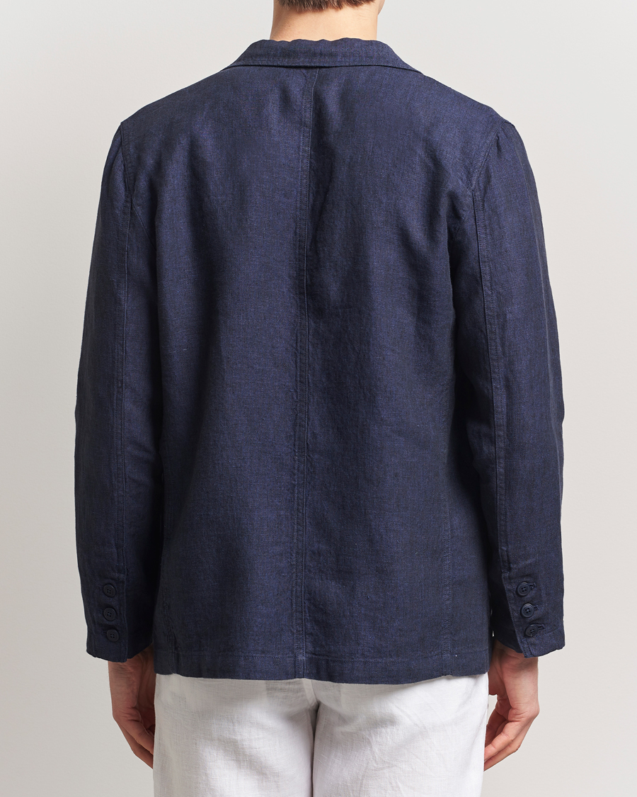 Herren | Sakkos | KnowledgeCotton Apparel | Linen Blazer Total Eclipse