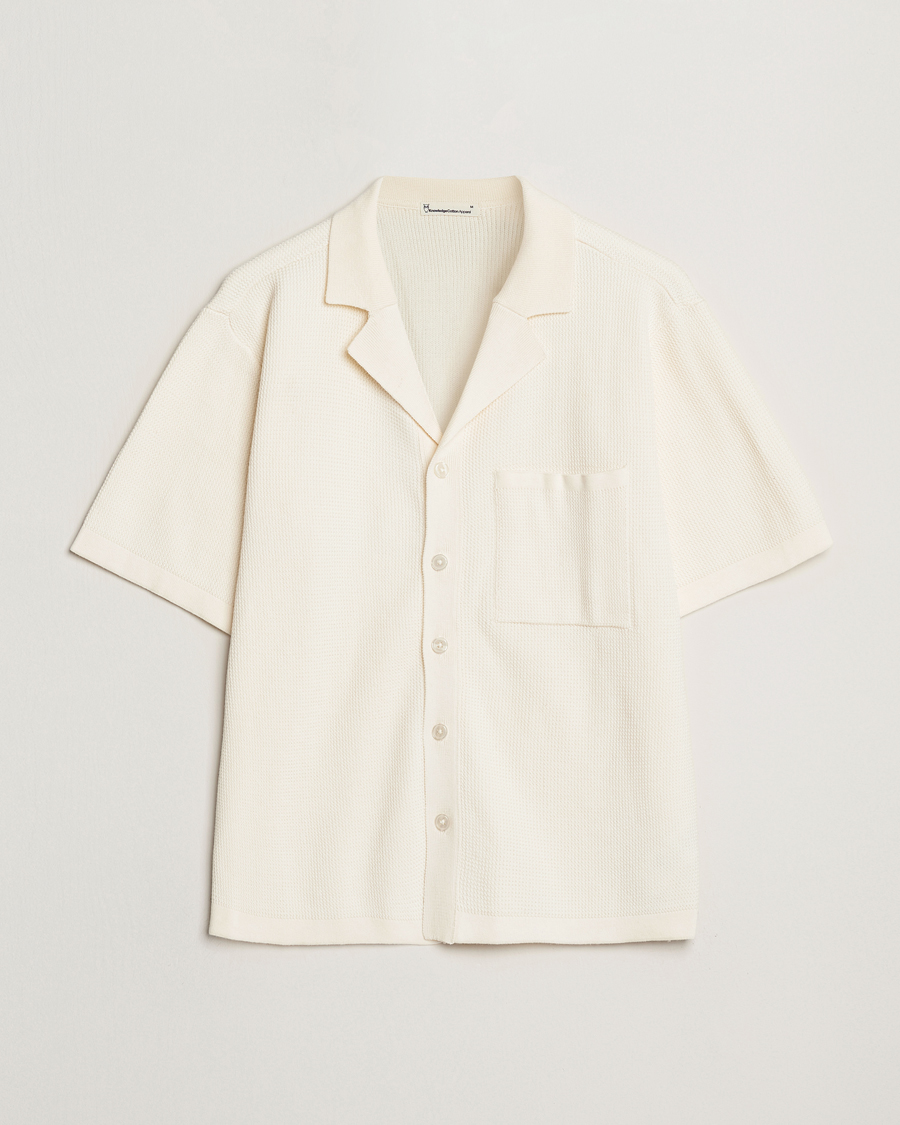 Herren | Hemden | KnowledgeCotton Apparel | Knitted Short Sleeve Shirt Eggret