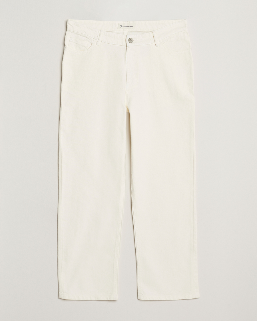 Herren | Hosen | KnowledgeCotton Apparel | Flint Five Pocket Twill Pants Eggret