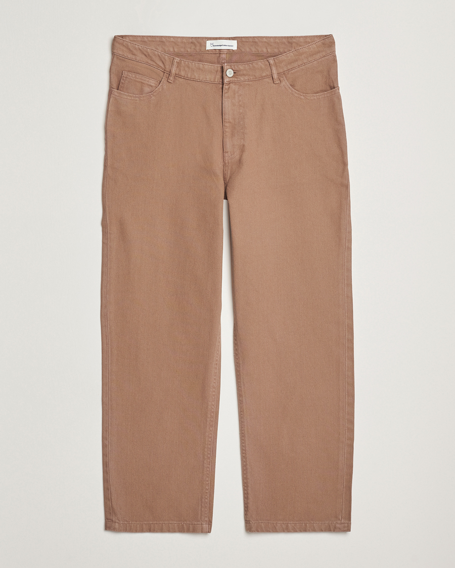 Herren | Hosen | KnowledgeCotton Apparel | Flint Five Pocket Twill Pants Tiramisou