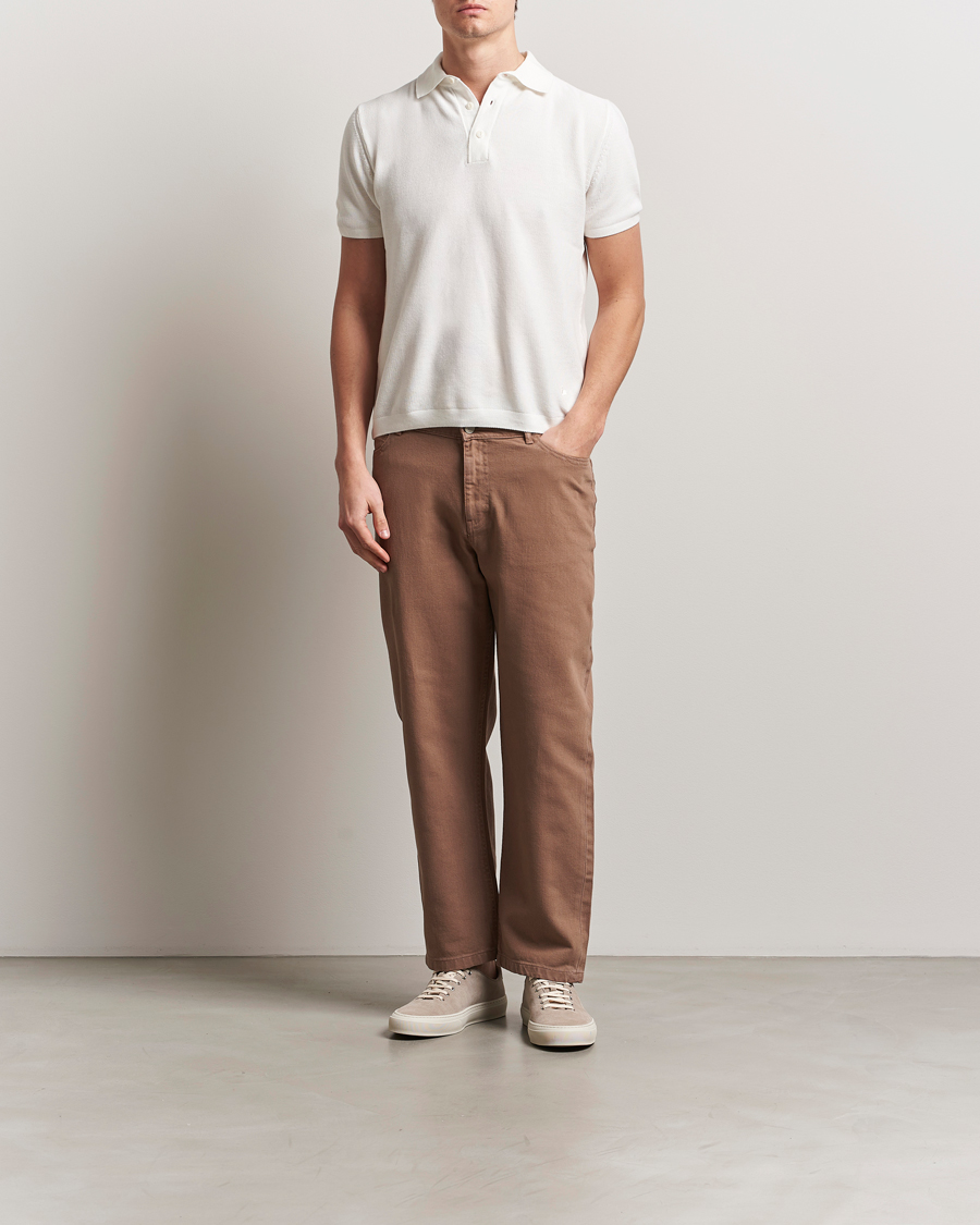 Herren | Hosen | KnowledgeCotton Apparel | Flint Five Pocket Twill Pants Tiramisou