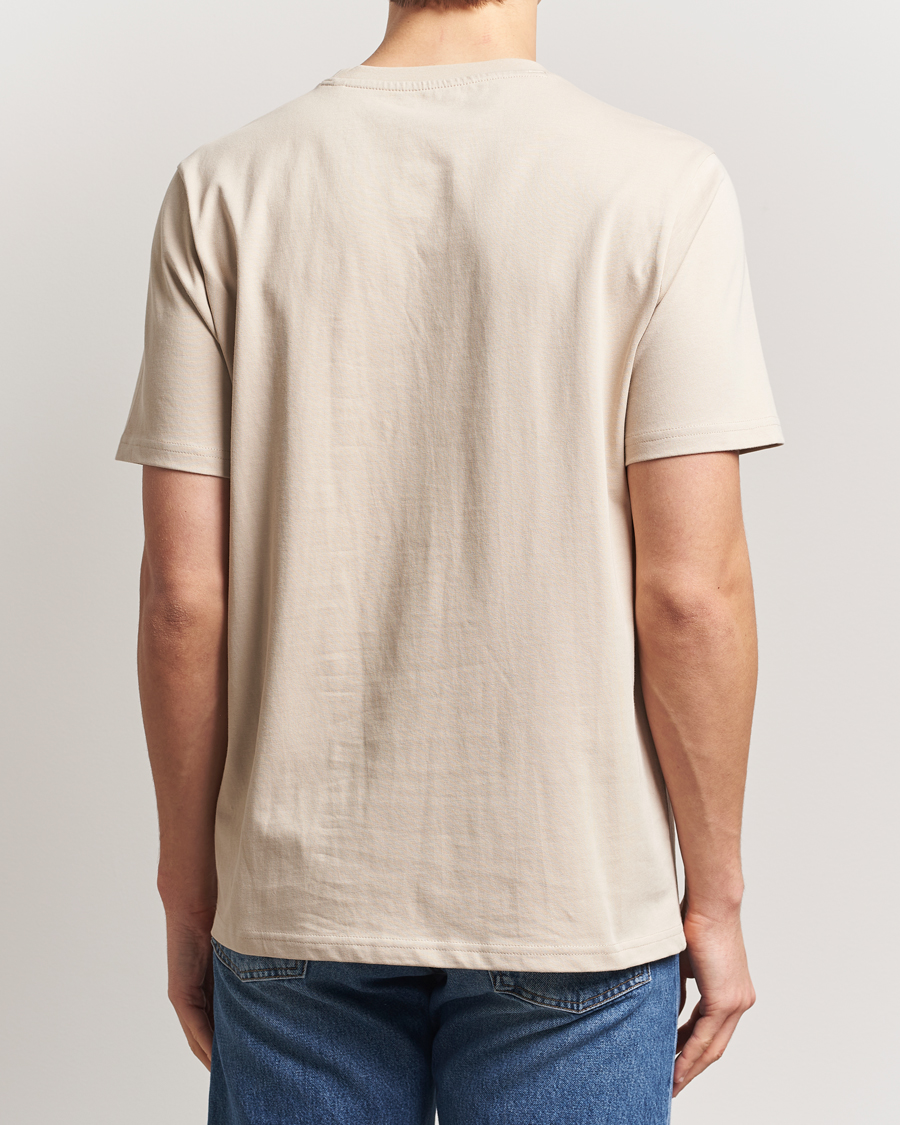Herren | T-Shirts | KnowledgeCotton Apparel | Loake Badge T-Shirt Beige